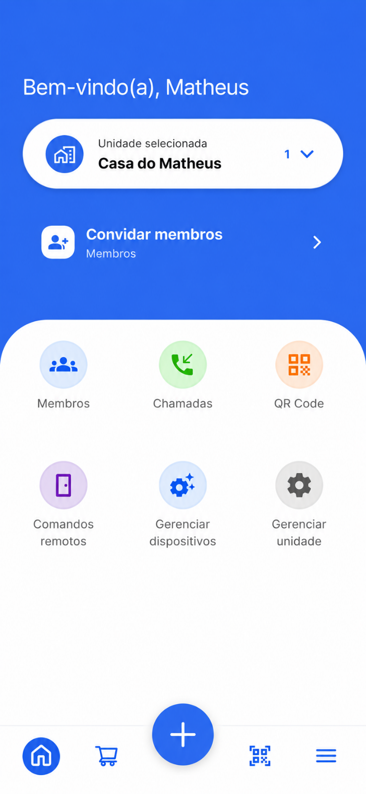 Captura do aplicativo Toque Toque em um iPhone