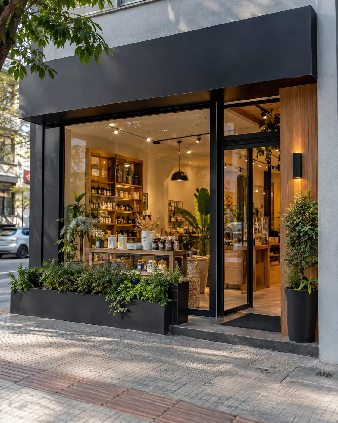 Ambiente comercial para oferecer o Toque Toque